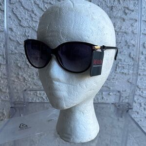 Revlon RVN 49 Burgundy Cat Eye Sunglasses with100% UVA-UVB Protection-new w/tag.